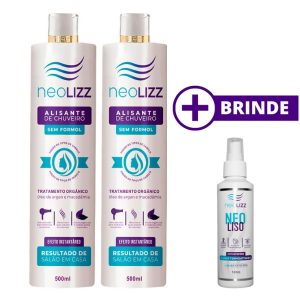 Neolizz – Alisante de Chuveiro – Kit com 2 + Brinde